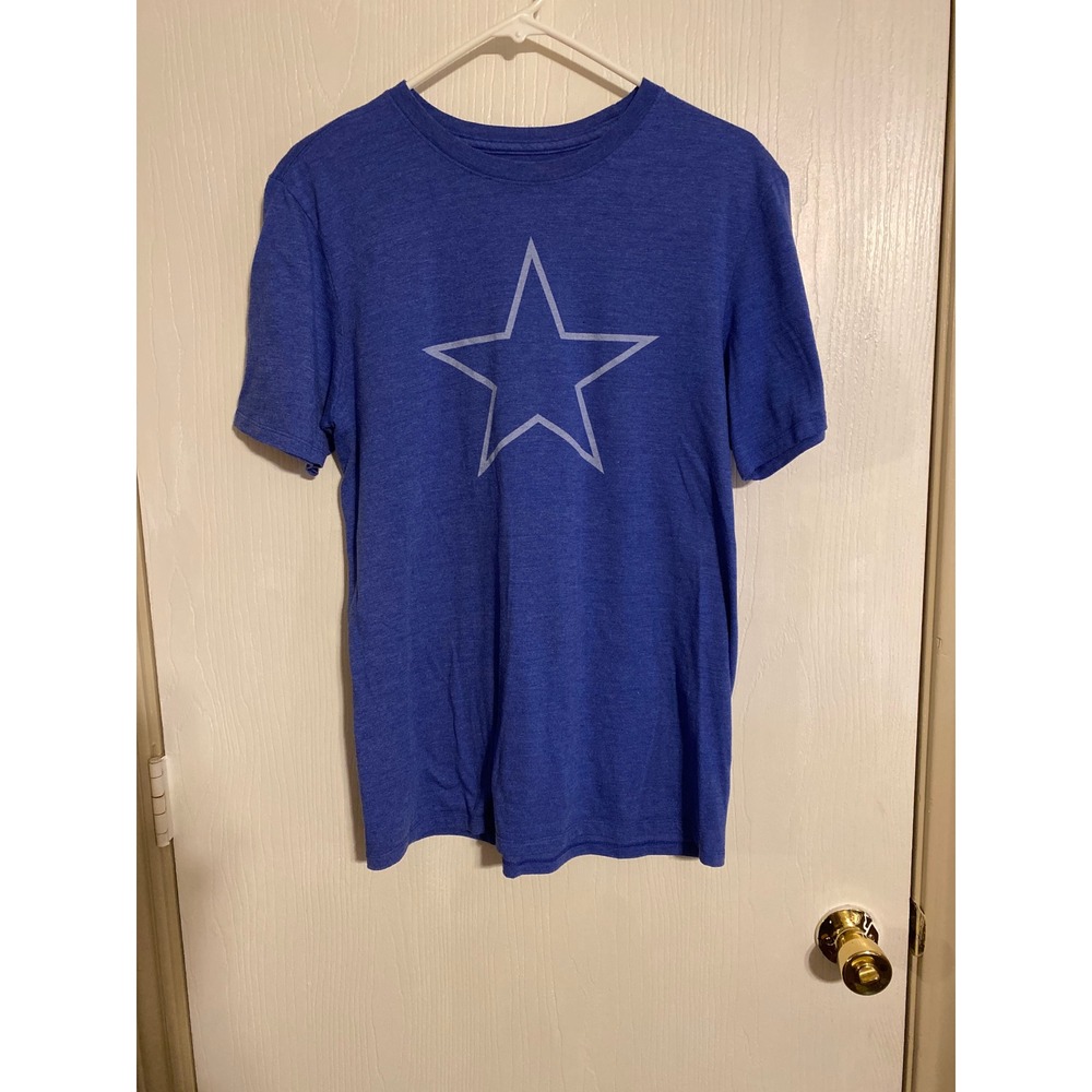 Nike NFL Dallas Cowboys Star Graphic T Mens Med Blue Heather Tri-Blend
0652